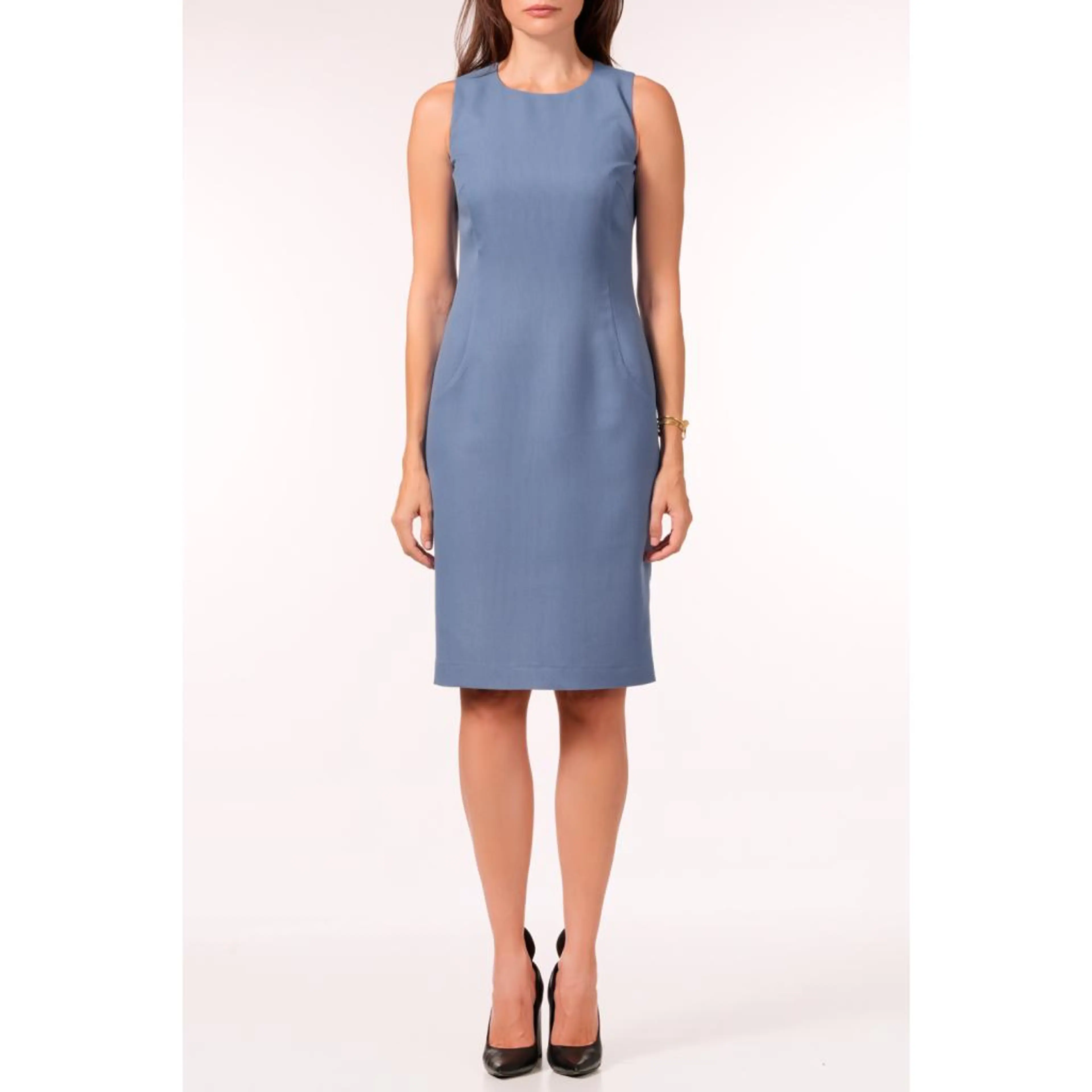 Рокля светло синя