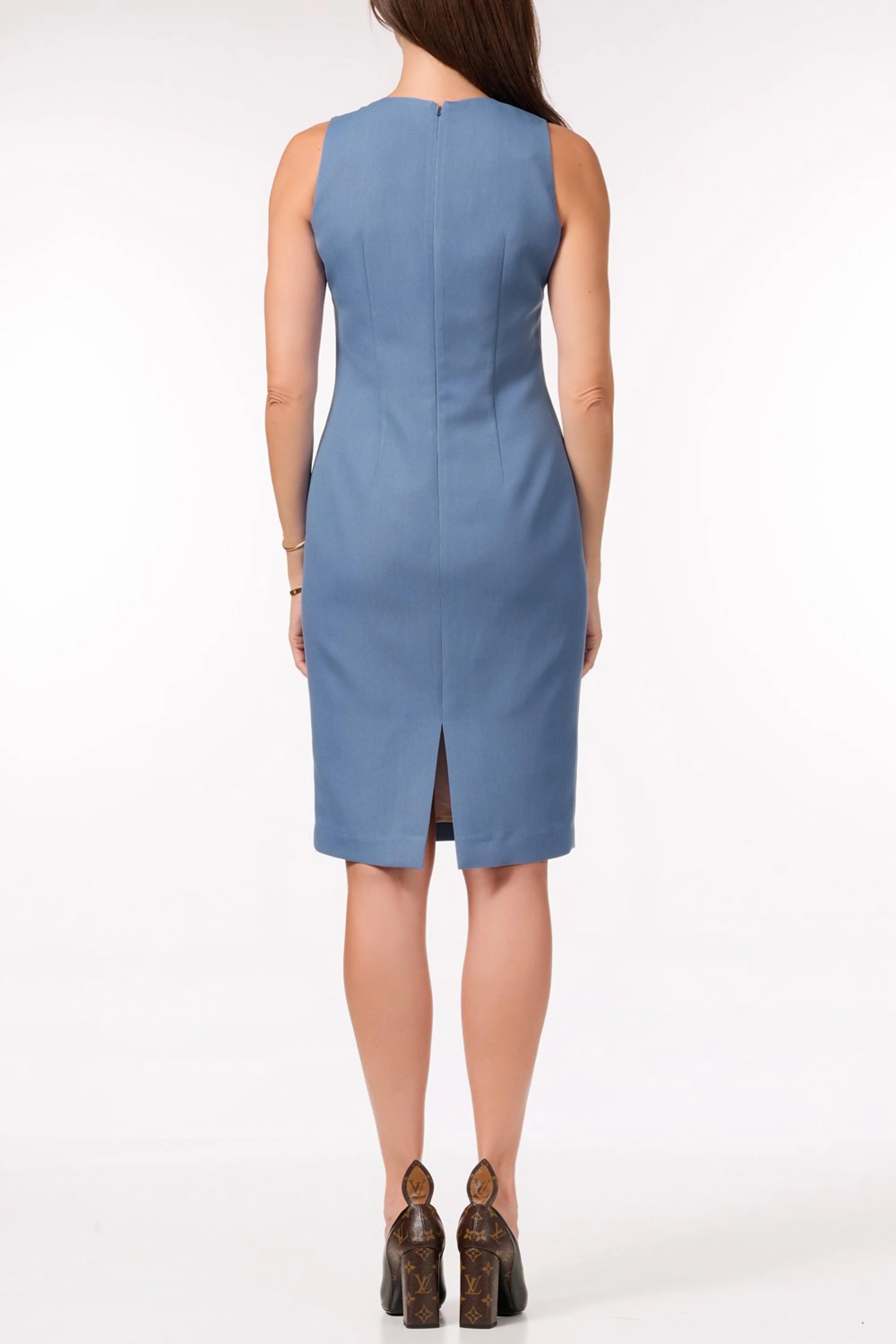 Рокля светло синя