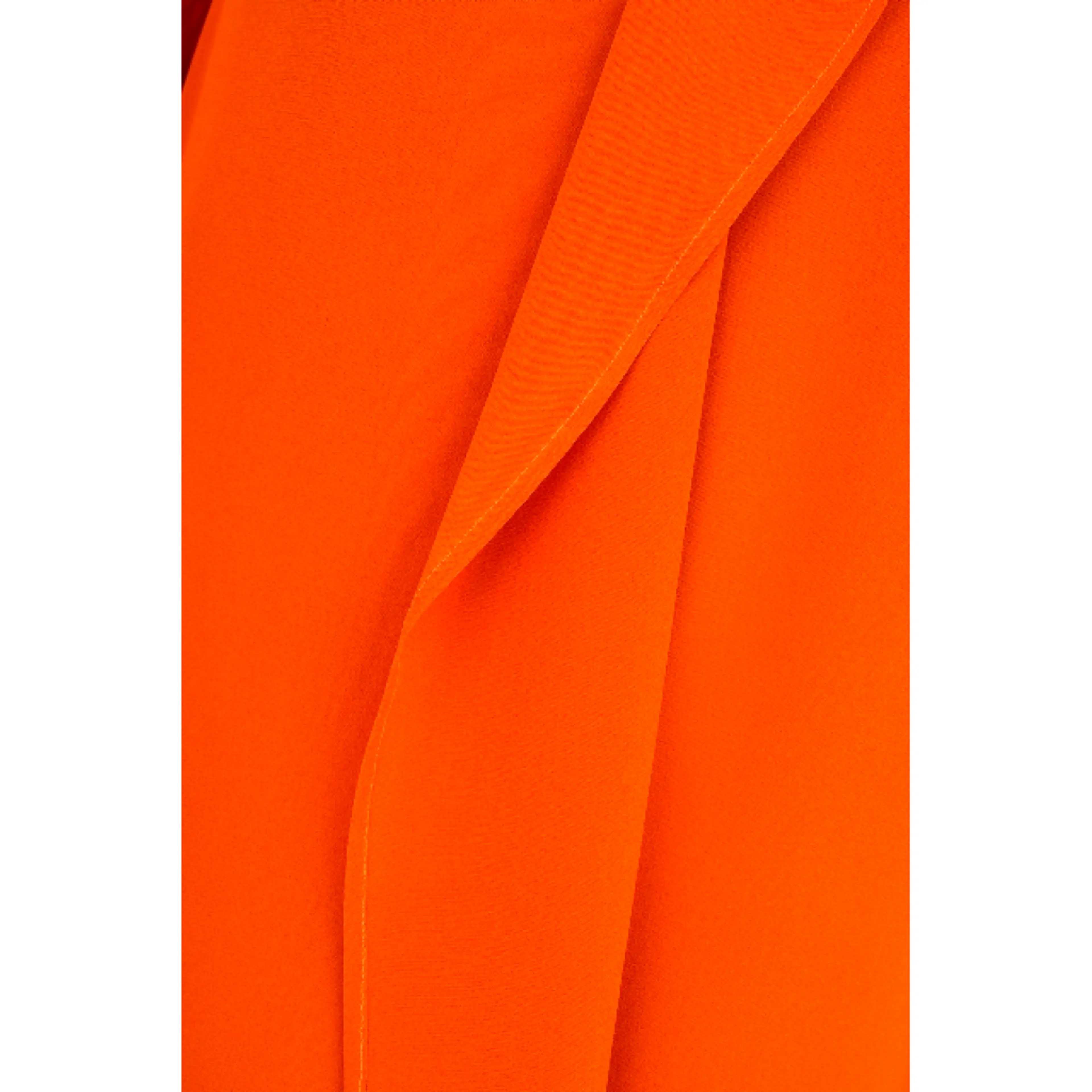 Рокля оранжева коприна без вталяване 38