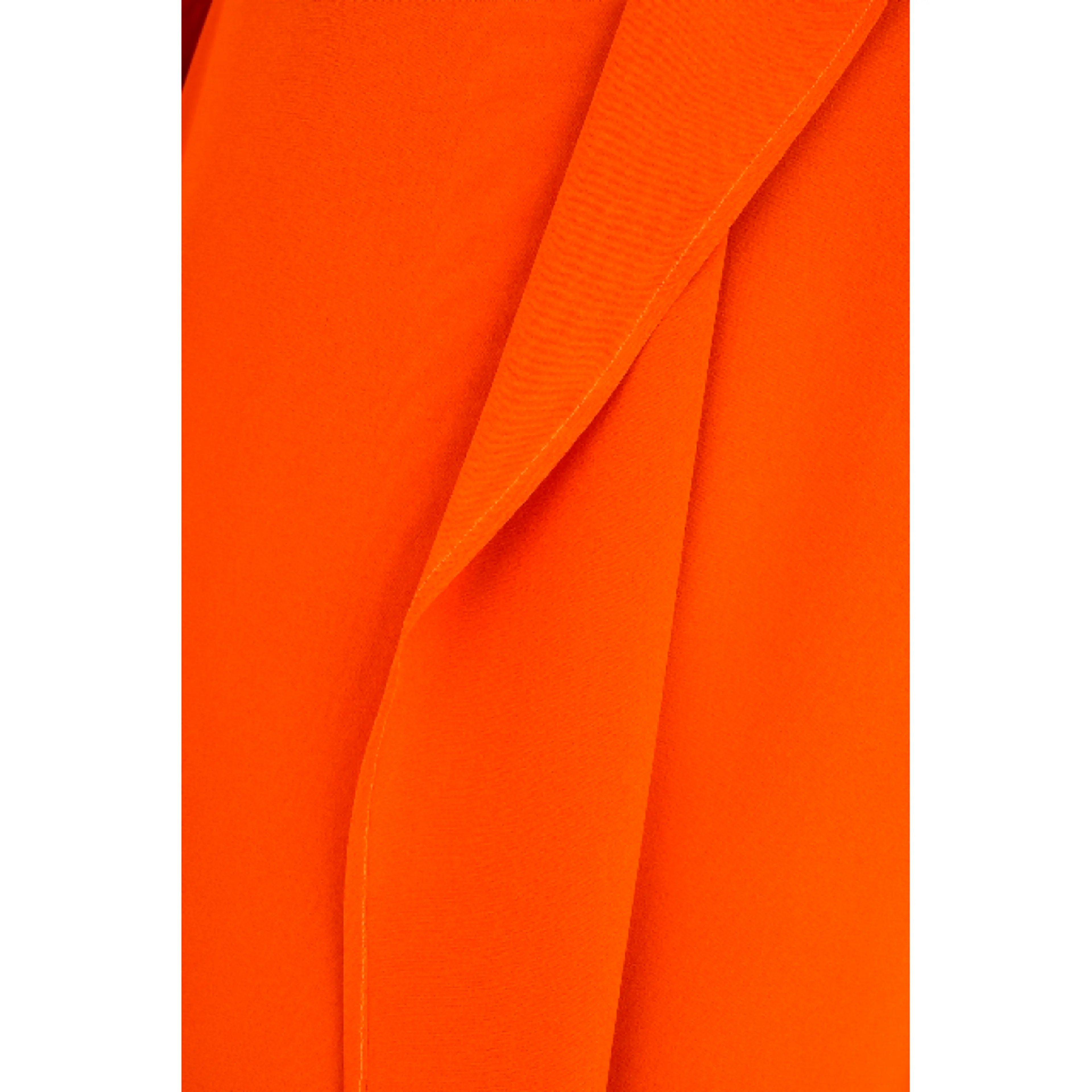 Рокля оранжева коприна без вталяване 38