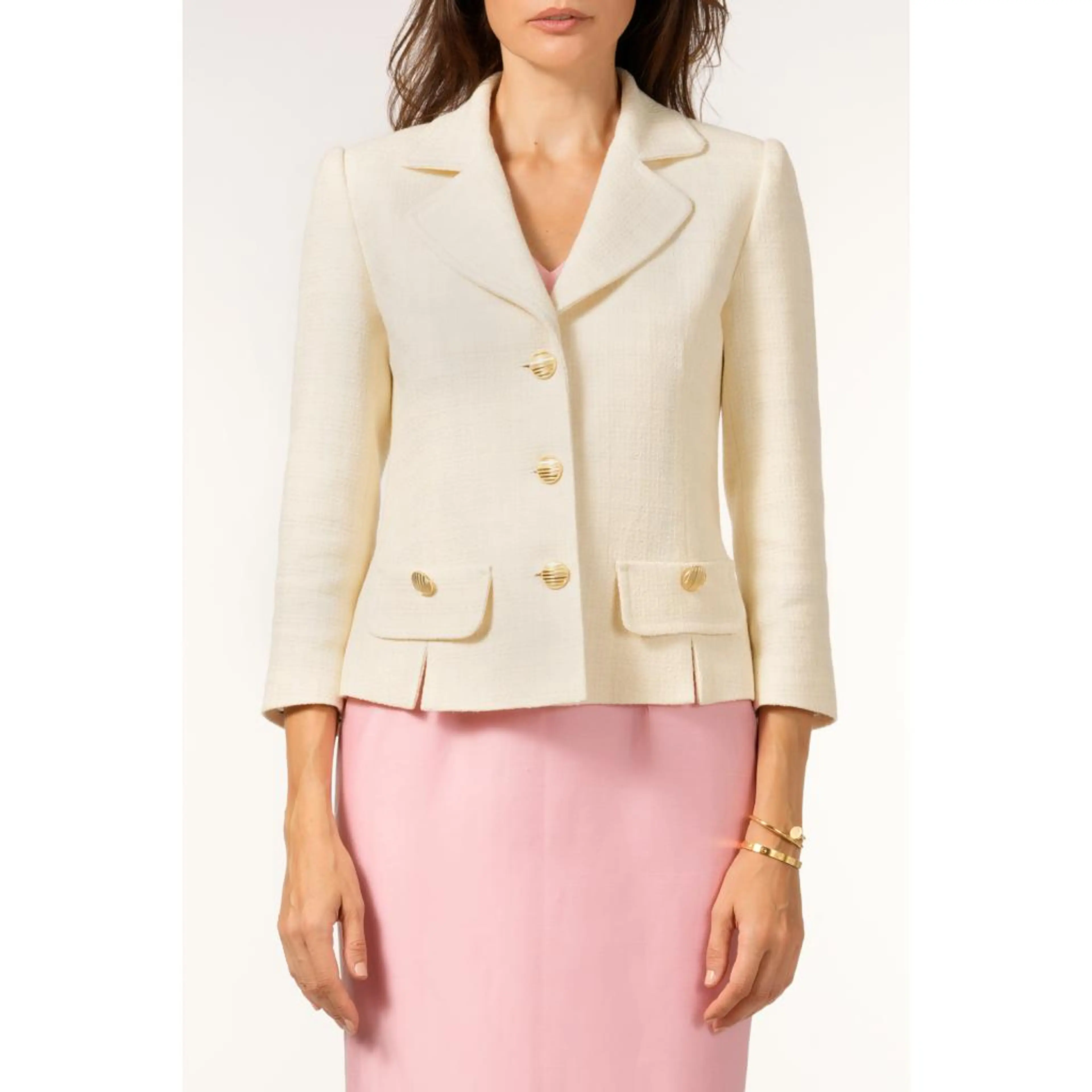 Сако бяло букле